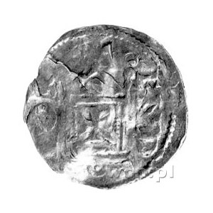 biskup Piligrim 1021- 1036, denar, Aw: Napis poziomy: M...