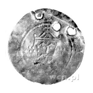 Henryk III 1039-1056, denar, Aw: Popiersie cesarza w ko...