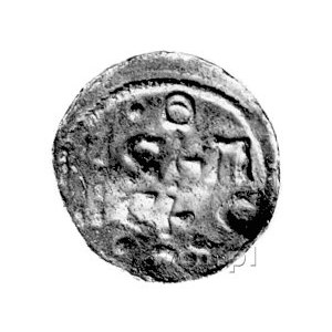Otto I- III przed 973- 1002, denar, Aw: Napis w polu: O...