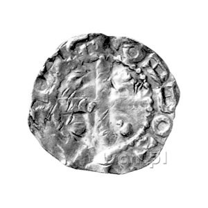 Otto III cesarz i król 983-1002, denar, Aw: Krzyż; w po...