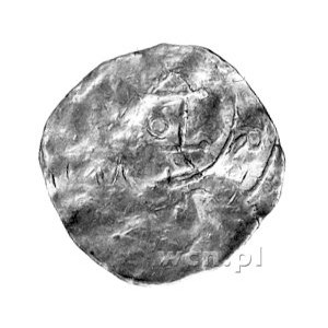 Henryk III 1039- 1056, denar, Aw: Głowa w prawo i napis...