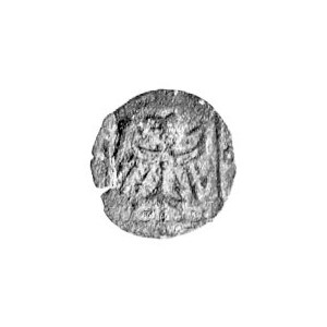 halerz 1455-1460, Aw: Litera T i cztery kółka w polu, R...