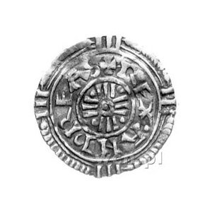 Andrzej 1047-1060, denar, Aw: Krzyż i napis w otoku: RE...