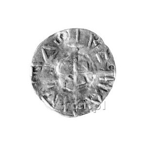 Andrzej 1047-60, denar, Aw: Krzyż; w polu trójkąciki i ...