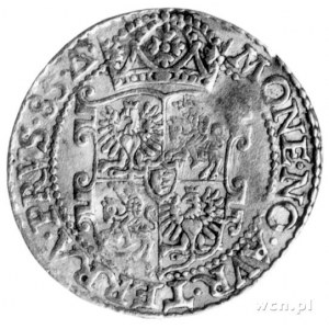 dukat dla Ziem Pruskich 1585, Malbork, Aw: Popiersie kr...