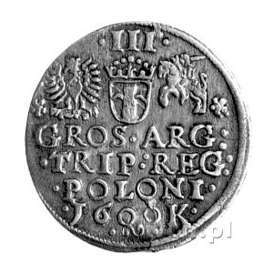 trojak 1600, Kraków, popiersie króla w lewo, Kurp. 1184...