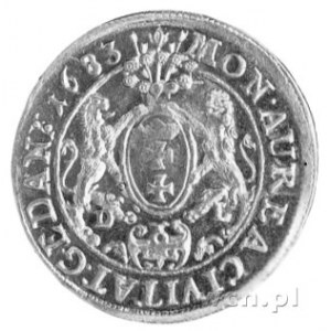 dukat 1683, Gdańsk, H-Cz. 2478 R1, Fr. 36, złoto, waga ...