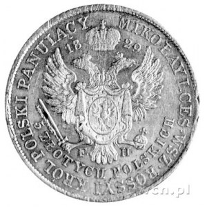 5 złotych 1829, Warszawa, Plage 37, ładnie zachowana mo...