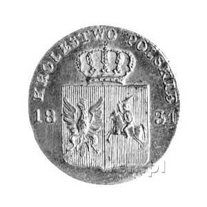 10 groszy 1831, Warszawa, łapy orła zgięte, bez kropki ...