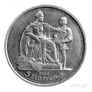 5 złotych 1925, Konstytucja, 100 perełek, Parchimowicz ...