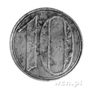 10 fenigów 1920, Gdańsk, duża cyfra 10, drugi egzemplar...