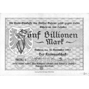 Góra /Guhrau/- 5 bilionów marek 15.11.1923, A. Keller 2...
