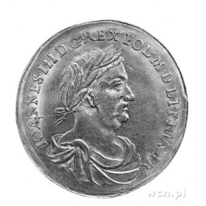 medal Jana III Sobieskiego 1677 r., Aw: Popiersie w tod...