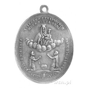 medalik owalny z uszkiem j.w., H-Cz.6152, srebro 37 x 2...