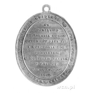 medalik owalny z uszkiem j.w., H-Cz.6152, srebro 37 x 2...