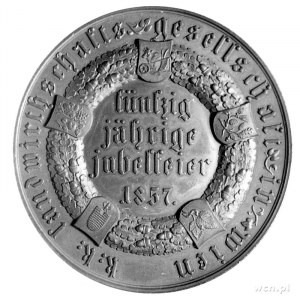 medal autorstwa C. Radnizky' ego z okazji 50- lecia Ces...
