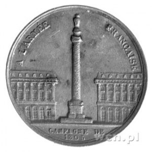 medal autorstwa Montagny' ego na zwycięstwa roku 1805, ...