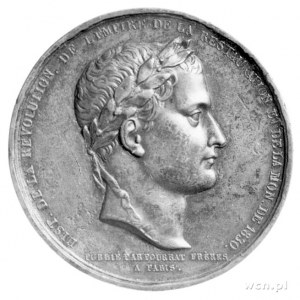 medal autorstwa Montagny' ego na sprowadzenie prochów N...