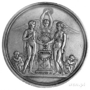 medal alegoryczny autorstwa N. Gatteaux i Andrieu, Aw: ...