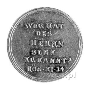 medal na pojawienie się komety w 1744 r., Aw: Kometa na...