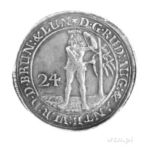gulden 1690, Aw: Dziki człowiek, Rw: Napisy, Dav. 336, ...