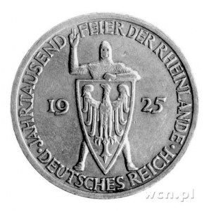 3 marki 1925-A, Rheinlande, J. 321.