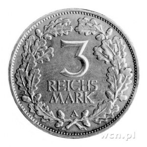 3 marki 1925-A, Rheinlande, J. 321.