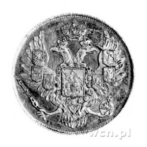 3 ruble 1843, Sankt Petersburg, Aw: Orzeł dwugłowy, Rw:...