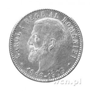20 lei 1906, Fr. 5, złoto, moneta wybita na 40-lecie Kr...