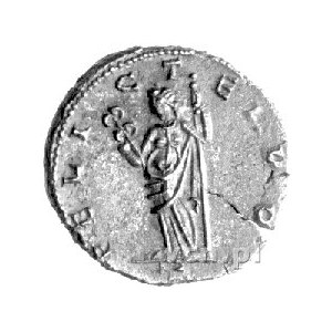 antoninian, Aw: Popiersie w koronie radialnej w prawo i...