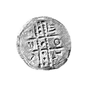 denar jednostronny 1177- 1201, mennica Wrocław potem Ra...