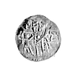 denar ok. 1190- 1201, mennica Racibórz, Aw: Krzyż dwuni...