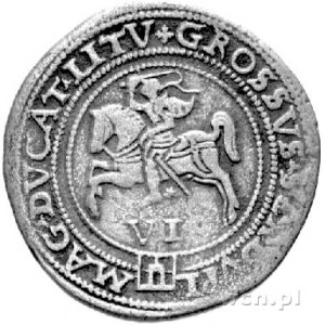 szóstak 1562, Wilno, moneta ogromnej rzadkości wybita w...