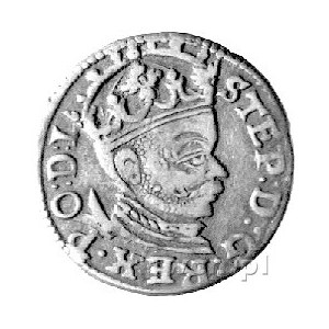 trojak 1583, Ryga, Kurp. 443 R1, Gum. 813, interpunkcja...