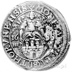 ort 1655, Toruń, drugi egzemplarz, moneta wybita tym sa...