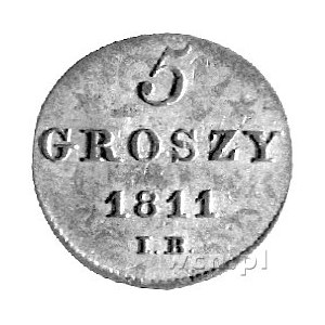 5 groszy 1811, Warszawa, Plage 96, moneta wybita na 1/2...