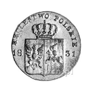 10 groszy 1831, Warszawa, Plage 279, łapy orła zgięte, ...
