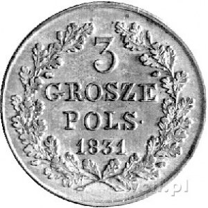 3 grosze 1831, Warszawa, drugi egzemplarz