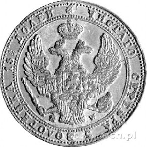 3/4 rubla = 5 złotych 1839, Warszawa, Plage 363, lekko ...