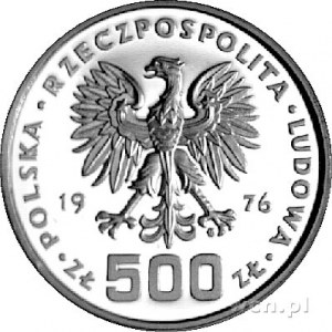 500 złotych 1976, Warszawa, Tadeusz Kościuszko, złoto, ...