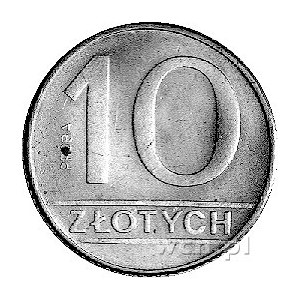 10 złotych 1989, na rewersie napis PRÓBA, Parchimowicz ...