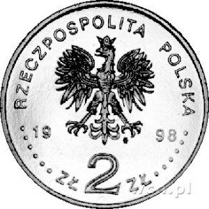 2 złote 1998, Warszawa, Adam Mickiewicz, moneta wybita ...