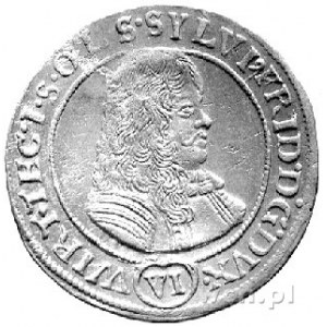 6 krajcarów 1674, Oleśnica, F. u S. 2295, ładny egzempl...
