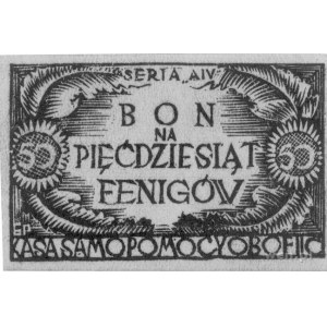 Woldenberg- oflag IIc, 10 fenigów seria AI, 50 fenigów ...