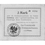Ostrzeszów (Schildberg)- 50 fenigów, 1, 2 i 3 marki 18....