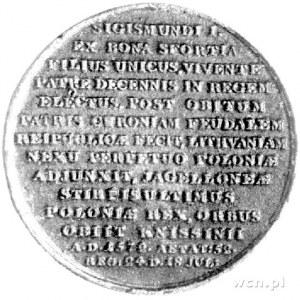 medal autorstwa J. J. Reichla przedstawiający Zygmunta ...