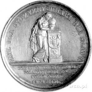 medal autorstwa Franciszka Caunoisa wybity z okazji śmi...