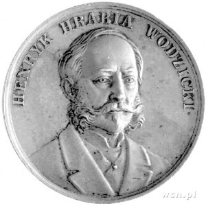 medal hrabiego Wodzickiego j.w., brąz 47 mm, 45,0 g., d...