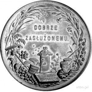 medal nagrodowy autorstwa C. Radnitzky’ ego podobny do ...