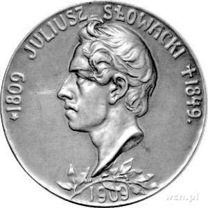 medal wybity w 1909 r w setną rocznicę śmierci Juliusza...